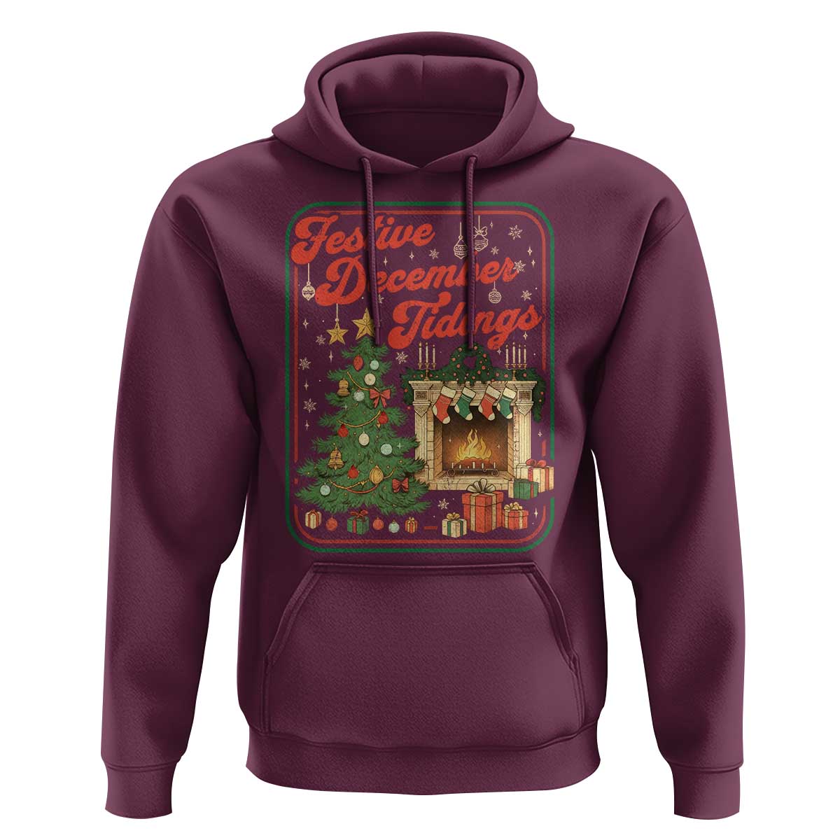 Funny Democrat Christmas Hoodie Festive December Tiding Xmas Political Satire - Wonder Print Shop