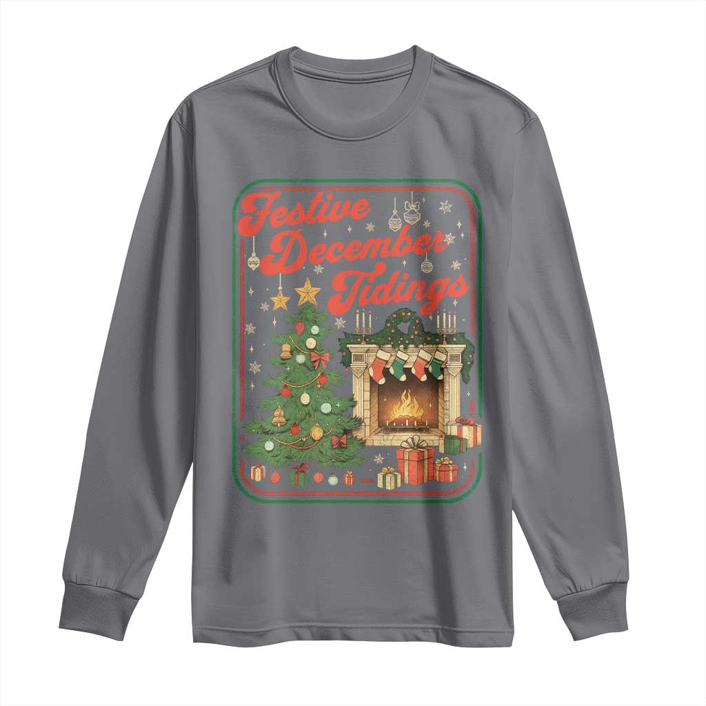 Funny Democrat Christmas Long Sleeve Shirt Festive December Tiding Xmas Political Satire - Wonder Print Shop