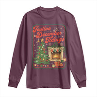 Funny Democrat Christmas Long Sleeve Shirt Festive December Tiding Xmas Political Satire - Wonder Print Shop