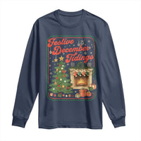 Funny Democrat Christmas Long Sleeve Shirt Festive December Tiding Xmas Political Satire - Wonder Print Shop