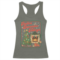 Funny Democrat Christmas Racerback Tank Top Festive December Tiding Xmas Political Satire - Wonder Print Shop