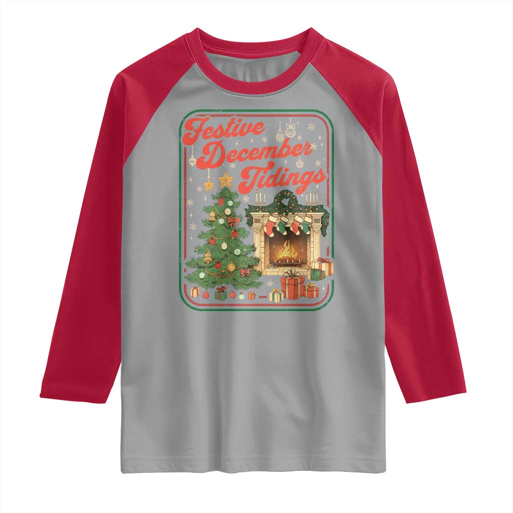 Funny Democrat Christmas Raglan Shirt Festive December Tiding Xmas Political Satire - Wonder Print Shop