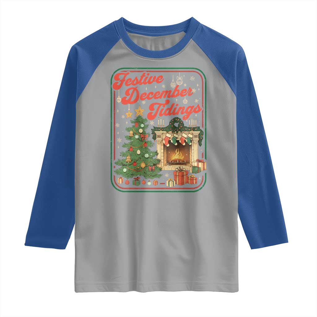 Funny Democrat Christmas Raglan Shirt Festive December Tiding Xmas Political Satire - Wonder Print Shop