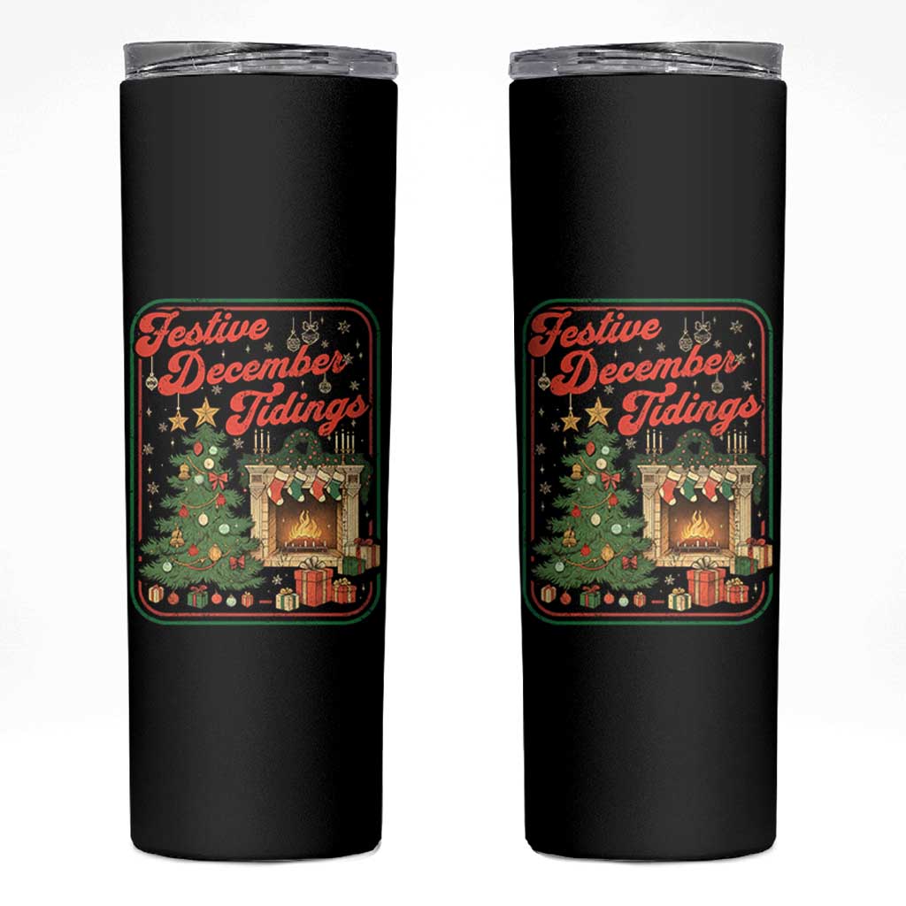 Funny Democrat Christmas Skinny Tumbler Festive December Tiding Xmas Political Satire - Wonder Print Shop