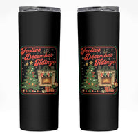 Funny Democrat Christmas Skinny Tumbler Festive December Tiding Xmas Political Satire - Wonder Print Shop