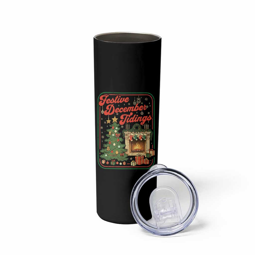 Funny Democrat Christmas Skinny Tumbler Festive December Tiding Xmas Political Satire - Wonder Print Shop