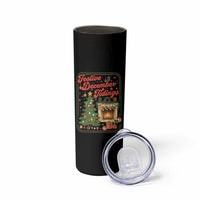 Funny Democrat Christmas Skinny Tumbler Festive December Tiding Xmas Political Satire - Wonder Print Shop