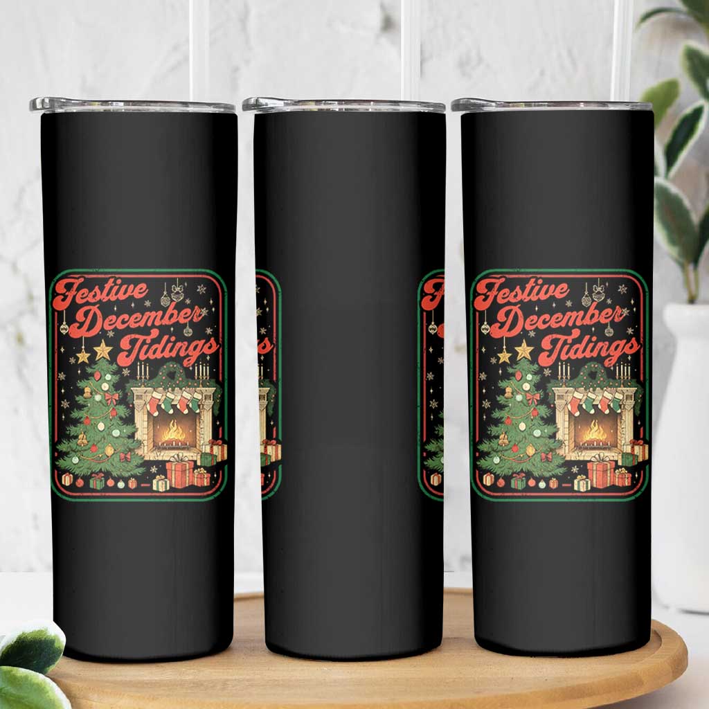 Funny Democrat Christmas Skinny Tumbler Festive December Tiding Xmas Political Satire - Wonder Print Shop