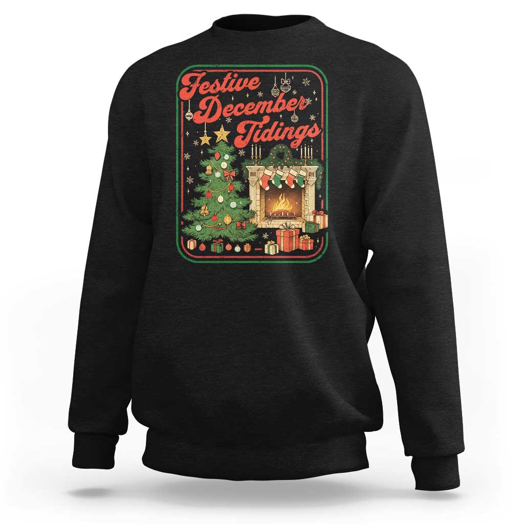 Funny Democrat Christmas Sweatshirt Festive December Tiding Xmas Political Satire - Wonder Print Shop