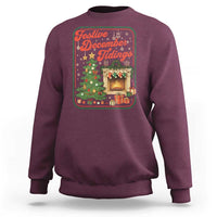 Funny Democrat Christmas Sweatshirt Festive December Tiding Xmas Political Satire - Wonder Print Shop