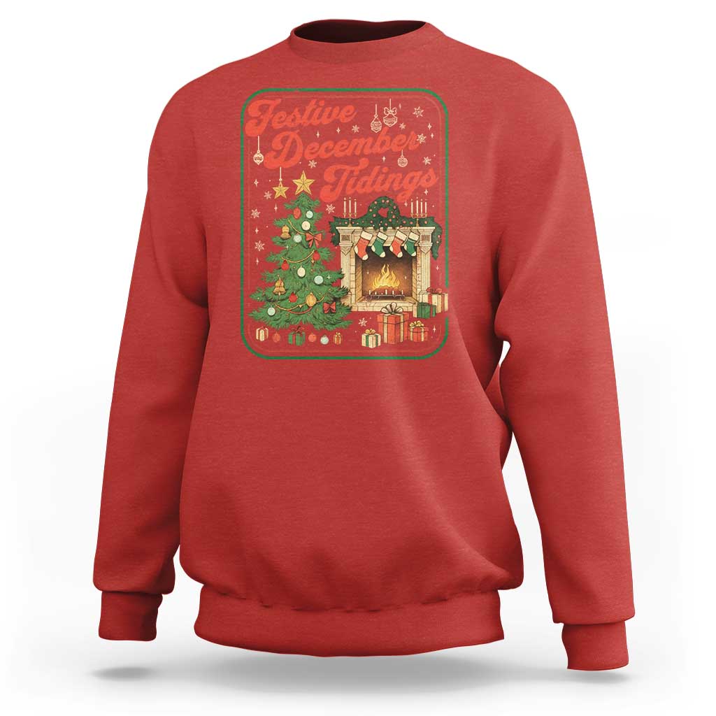 Funny Democrat Christmas Sweatshirt Festive December Tiding Xmas Political Satire - Wonder Print Shop