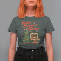 Funny Democrat Christmas T Shirt For Women Festive December Tiding Xmas Political Satire - Wonder Print Shop