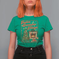Funny Democrat Christmas T Shirt For Women Festive December Tiding Xmas Political Satire - Wonder Print Shop