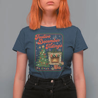 Funny Democrat Christmas T Shirt For Women Festive December Tiding Xmas Political Satire - Wonder Print Shop