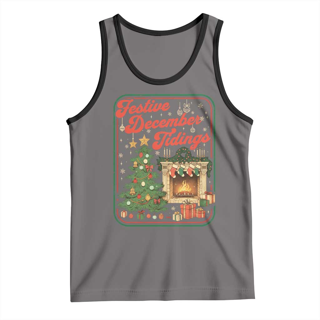 Funny Democrat Christmas Tank Top Festive December Tiding Xmas Political Satire - Wonder Print Shop