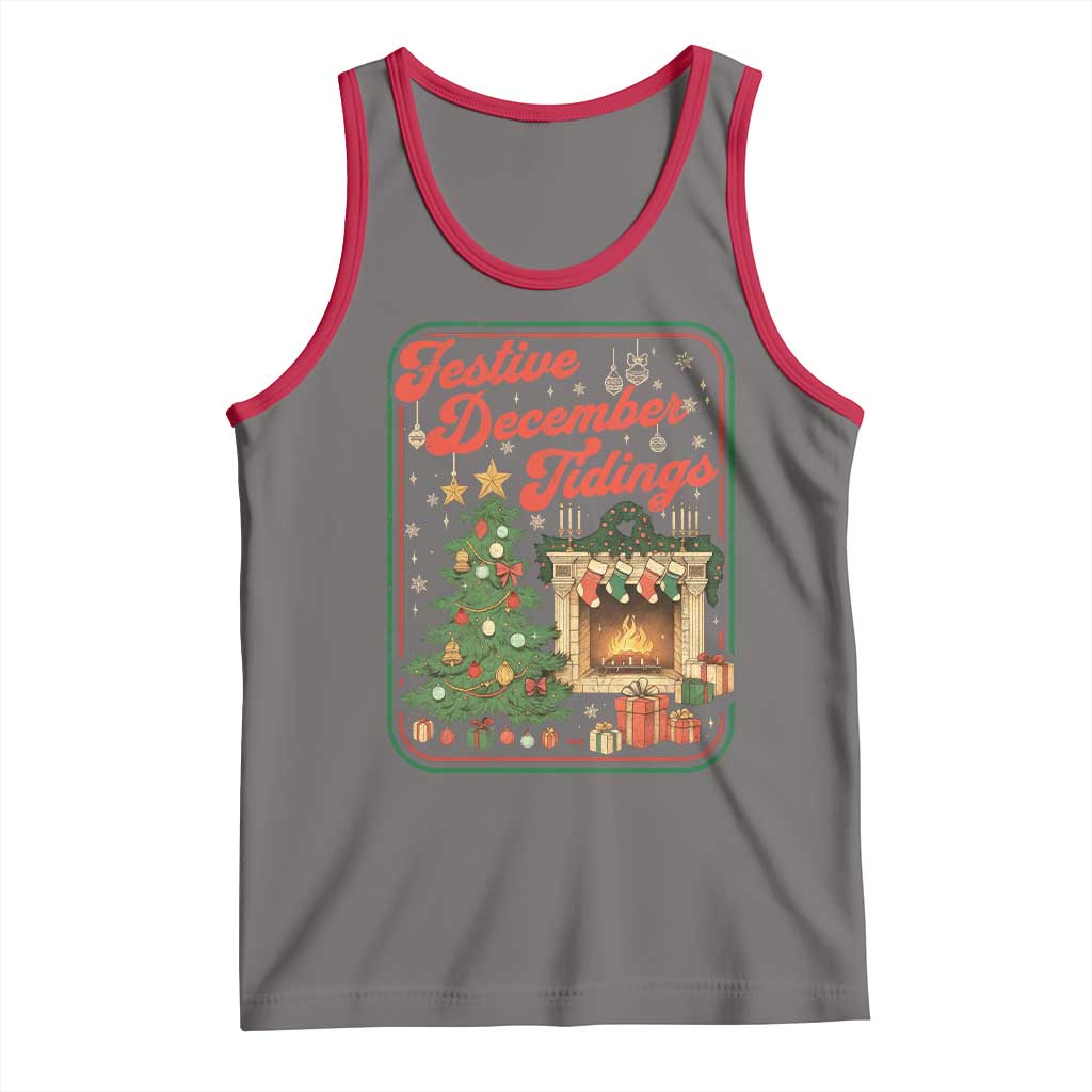Funny Democrat Christmas Tank Top Festive December Tiding Xmas Political Satire - Wonder Print Shop