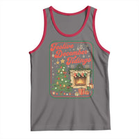 Funny Democrat Christmas Tank Top Festive December Tiding Xmas Political Satire - Wonder Print Shop