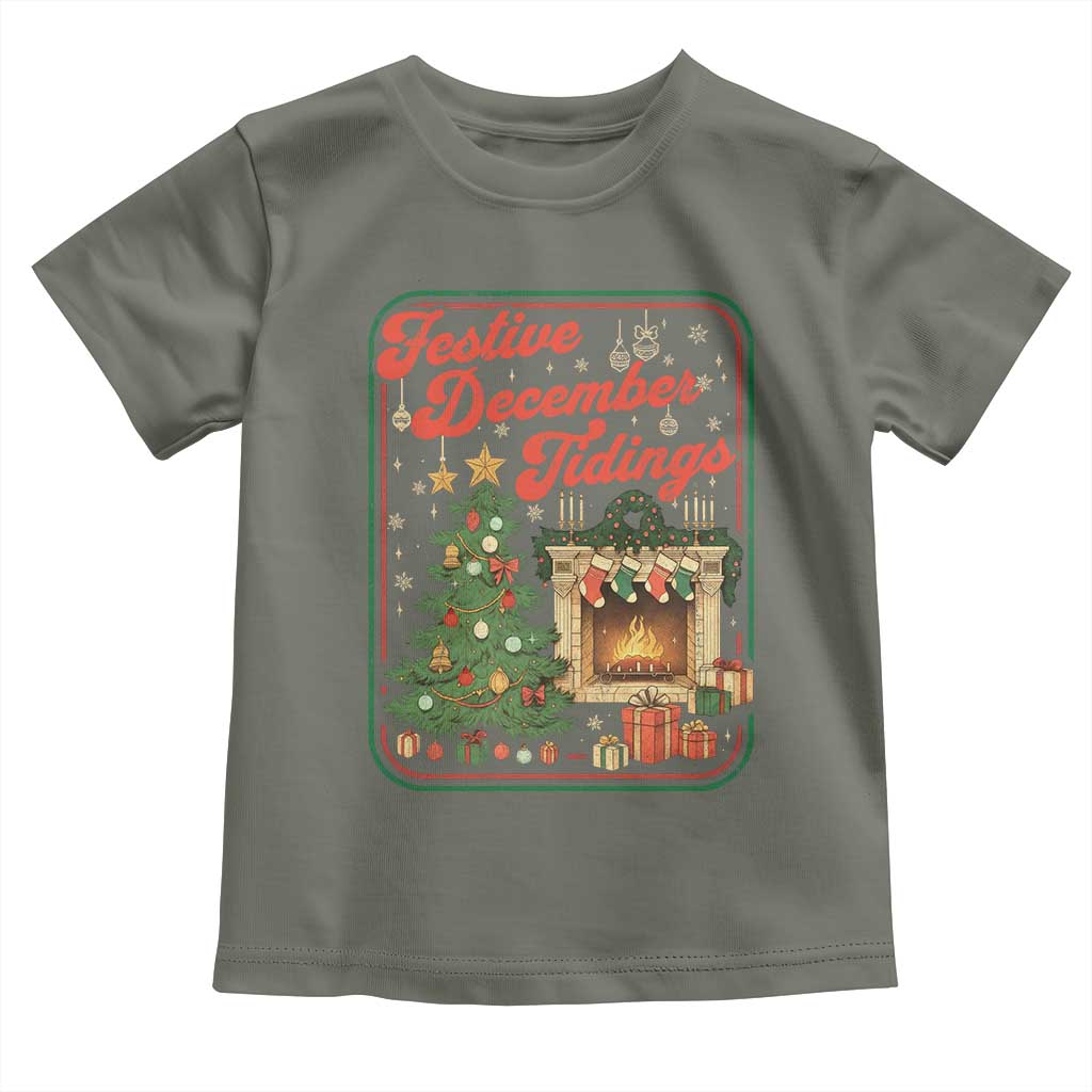Funny Democrat Christmas Toddler T Shirt Festive December Tiding Xmas Political Satire - Wonder Print Shop