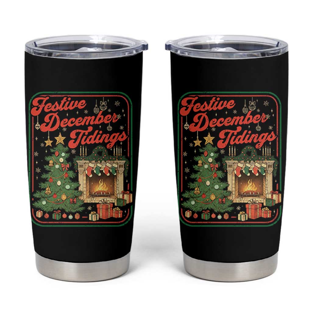 Funny Democrat Christmas Tumbler Cup Festive December Tiding Xmas Political Satire - undefined