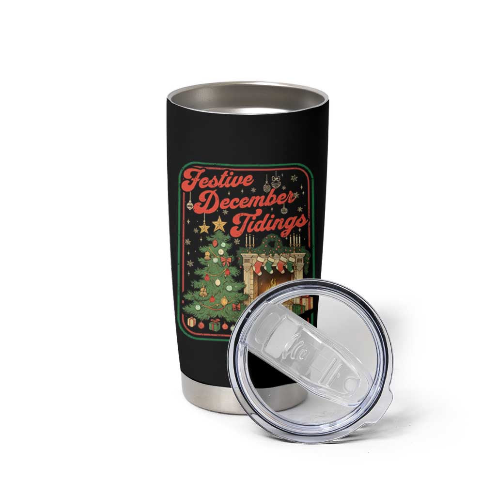 Funny Democrat Christmas Tumbler Cup Festive December Tiding Xmas Political Satire - undefined