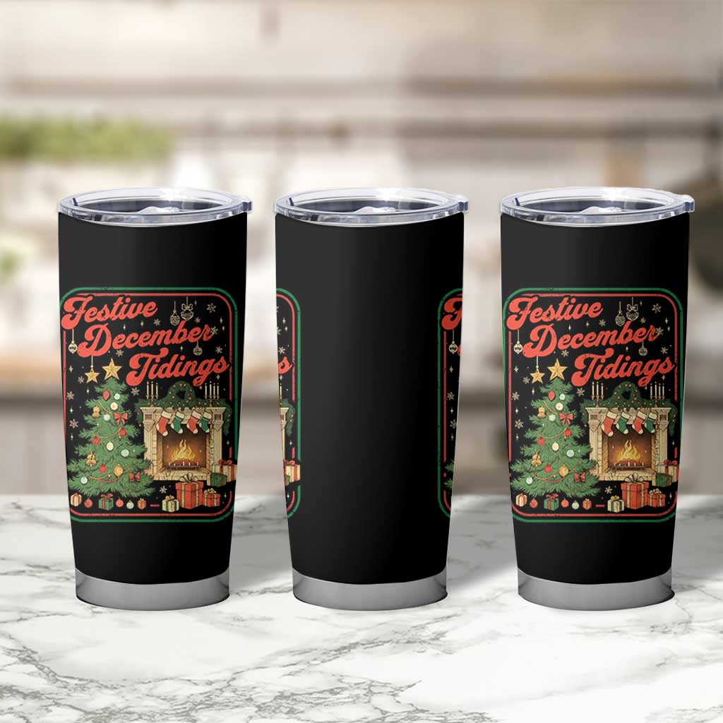 Funny Democrat Christmas Tumbler Cup Festive December Tiding Xmas Political Satire - undefined