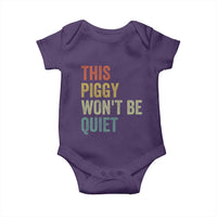Funny This Piggy Wont Be Quiet Baby Onesie Pig Political Humor - Wonder Print Shop