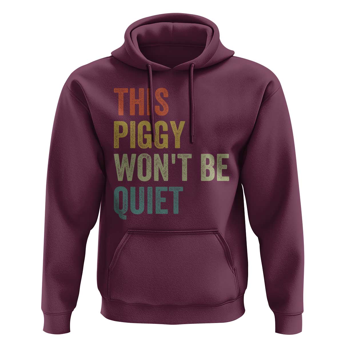 Funny This Piggy Wont Be Quiet Hoodie Pig Political Humor - Wonder Print Shop