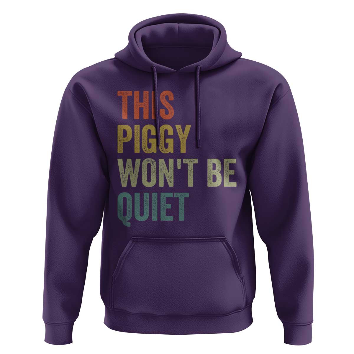 Funny This Piggy Wont Be Quiet Hoodie Pig Political Humor - Wonder Print Shop