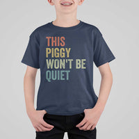 Funny This Piggy Wont Be Quiet T Shirt For Kid Pig Political Humor - Wonder Print Shop
