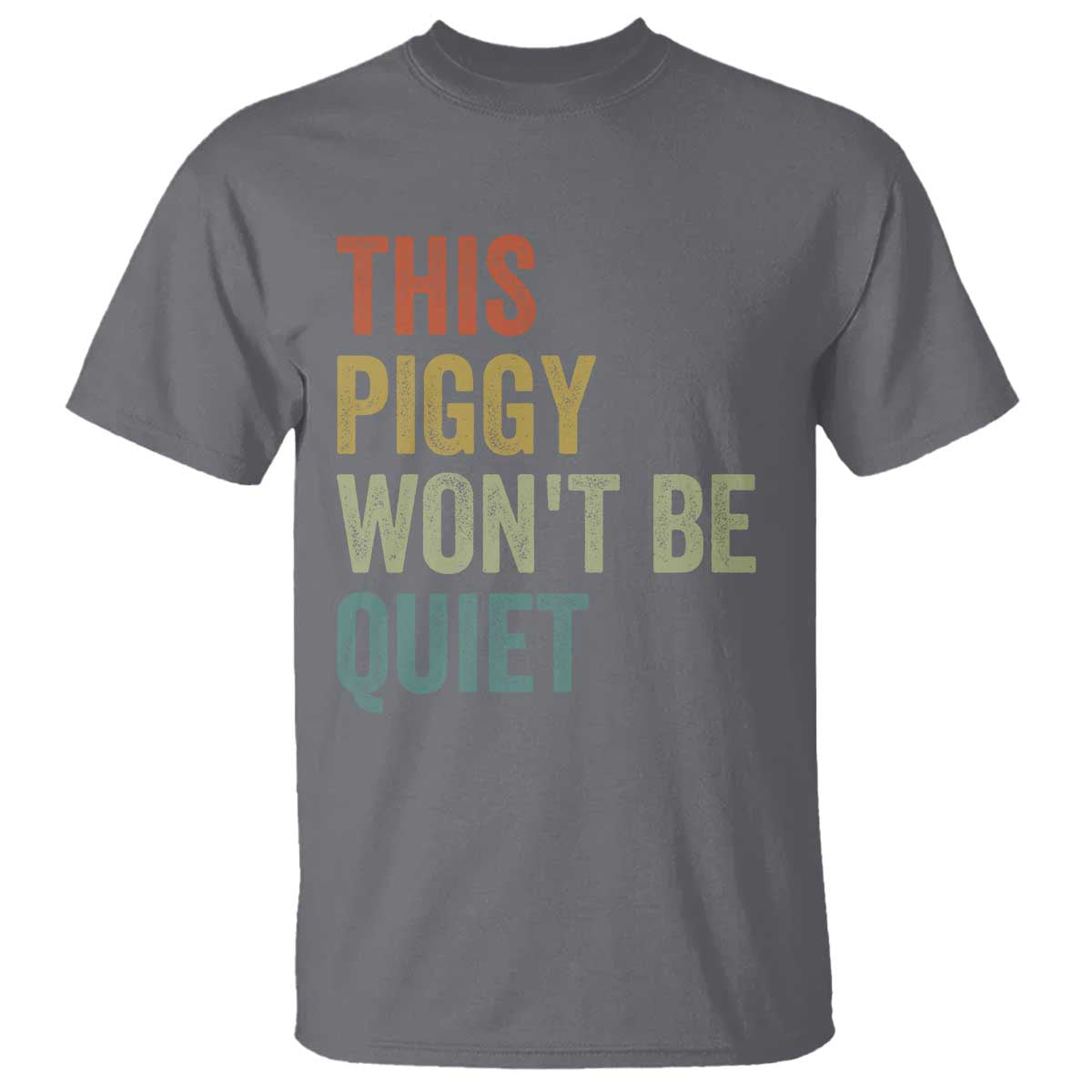 Funny This Piggy Wont Be Quiet T Shirt Pig Political Humor - Wonder Print Shop