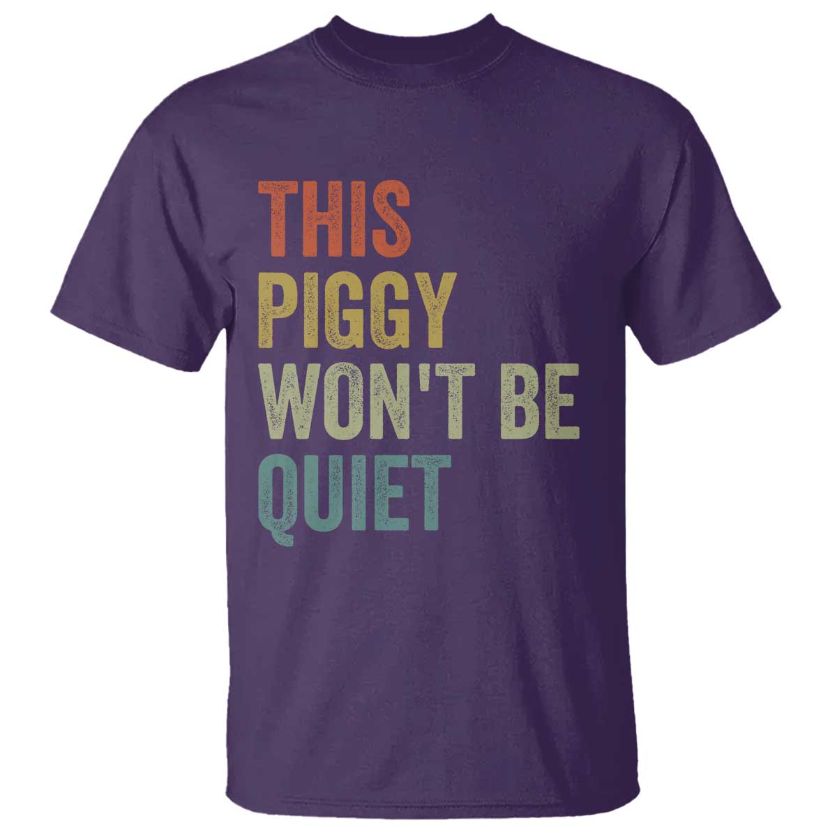 Funny This Piggy Wont Be Quiet T Shirt Pig Political Humor - Wonder Print Shop