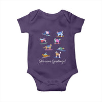 Funny Skiing Dog Baby Onesie Ski Sons Greetings Ski Winter Sport - Wonder Print Shop