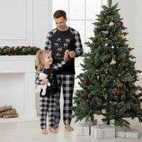 Funny Skiing Dog Plaid Pajama Set Ski Sons Greetings Ski Winter Sport - Wonder Print Shop