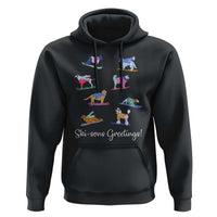Funny Skiing Dog Hoodie Ski Sons Greetings Ski Winter Sport - Wonder Print Shop