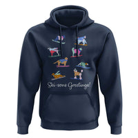 Funny Skiing Dog Hoodie Ski Sons Greetings Ski Winter Sport - Wonder Print Shop