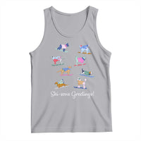 Funny Skiing Dog Tank Top Ski Sons Greetings Ski Winter Sport - Wonder Print Shop