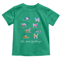 Funny Skiing Dog Toddler T Shirt Ski Sons Greetings Ski Winter Sport - Wonder Print Shop