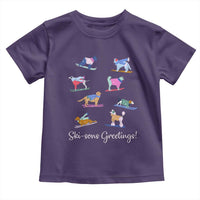 Funny Skiing Dog Toddler T Shirt Ski Sons Greetings Ski Winter Sport - Wonder Print Shop