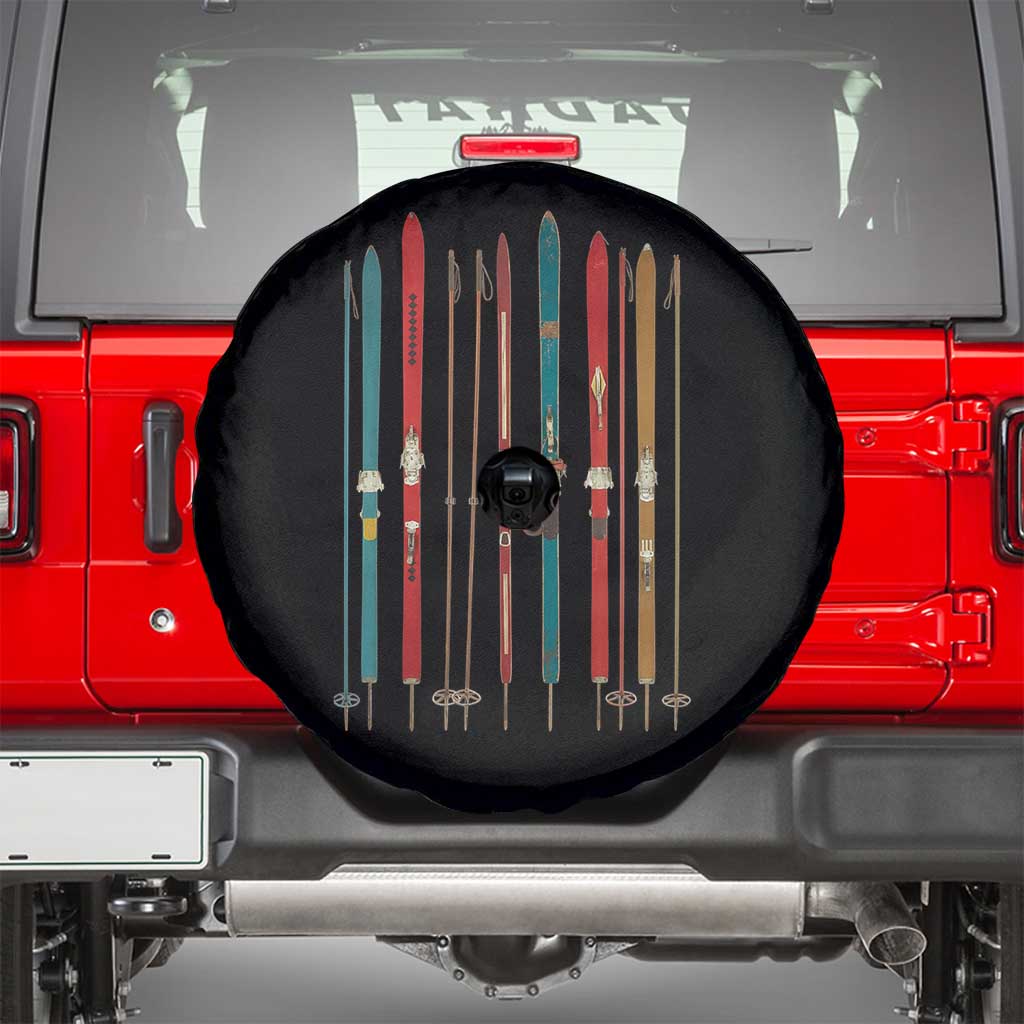 Vintage Skiblades Skiboards Skiing Ski Season Winter Sport Spare Tire Cover - Wonder Print Shop