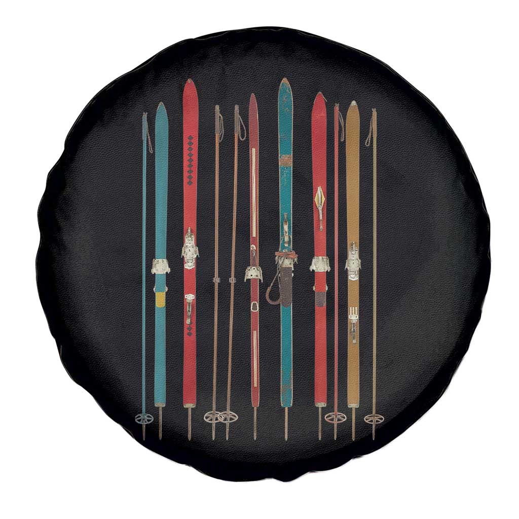 Vintage Skiblades Skiboards Skiing Ski Season Winter Sport Spare Tire Cover - Wonder Print Shop
