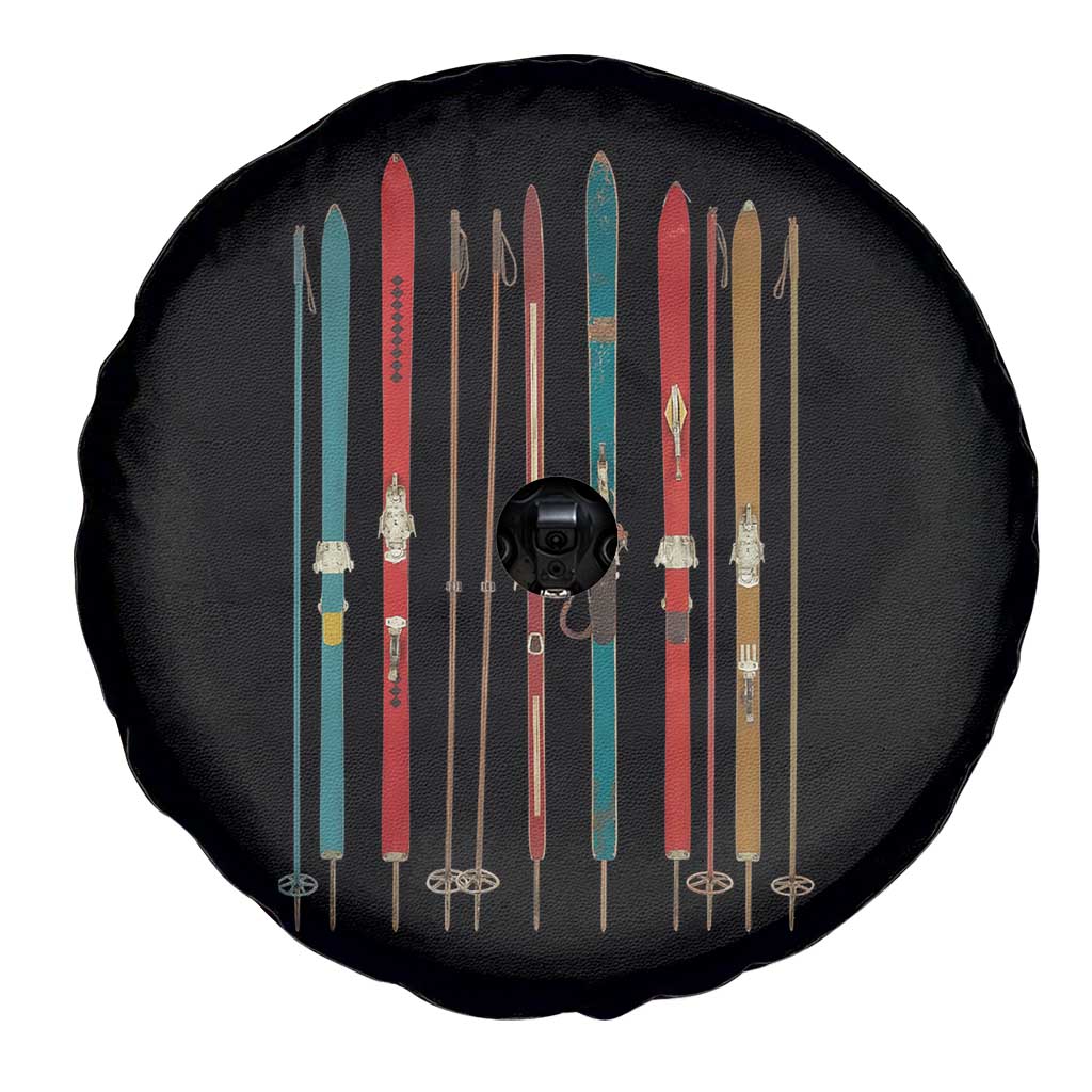Vintage Skiblades Skiboards Skiing Ski Season Winter Sport Spare Tire Cover - Wonder Print Shop