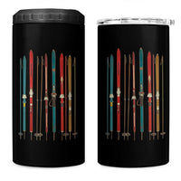 Vintage Skiblades Skiboards Skiing Ski Season Winter Sport 4 in 1 Can Cooler Tumbler - Wonder Print Shop