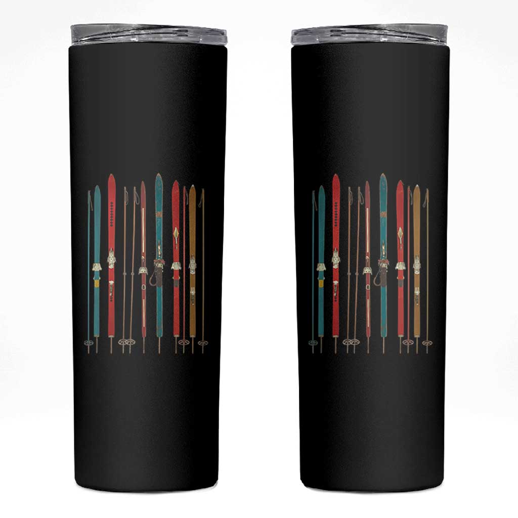 Vintage Skiblades Skiboards Skiing Ski Season Winter Sport Skinny Tumbler - Wonder Print Shop