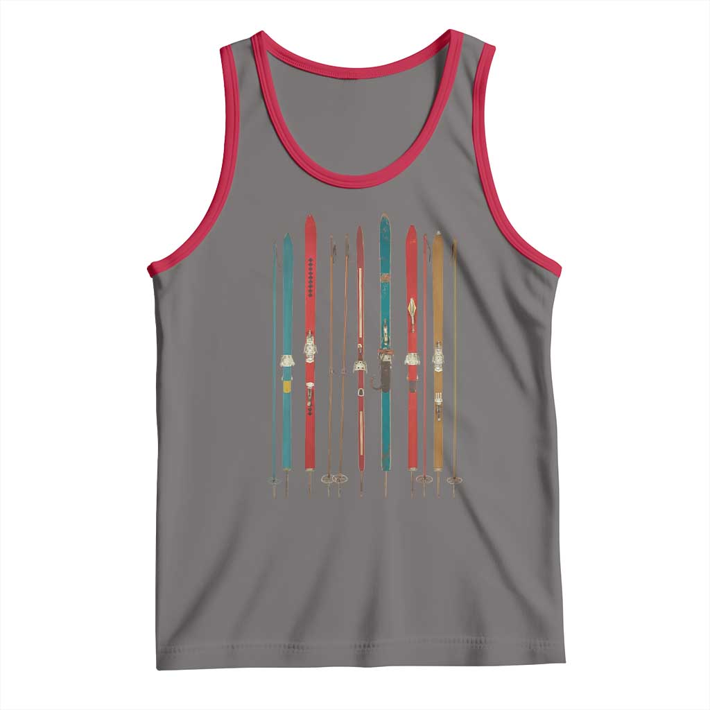 Vintage Skiblades Skiboards Skiing Ski Season Winter Sport Tank Top - Wonder Print Shop