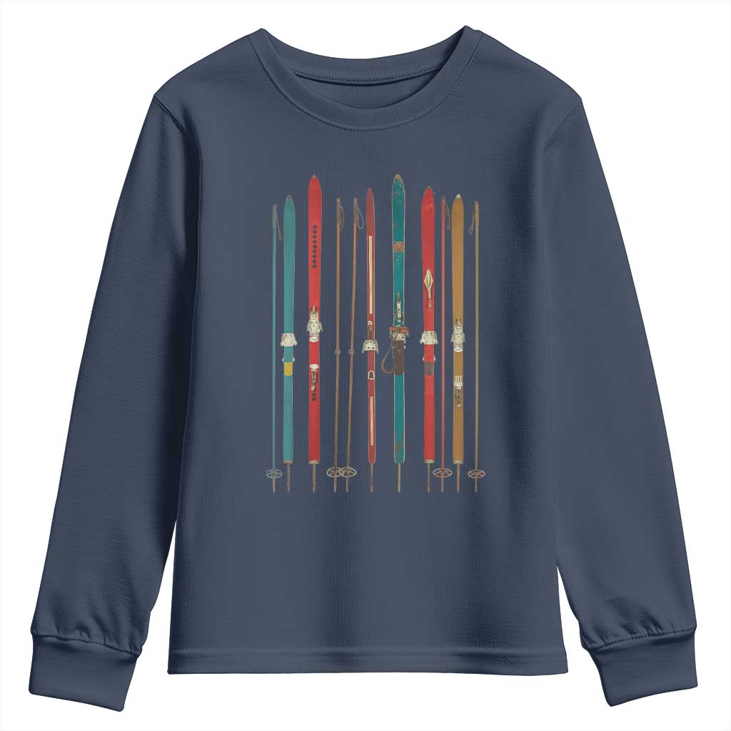Vintage Skiblades Skiboards Skiing Ski Season Winter Sport Youth Sweatshirt - Wonder Print Shop