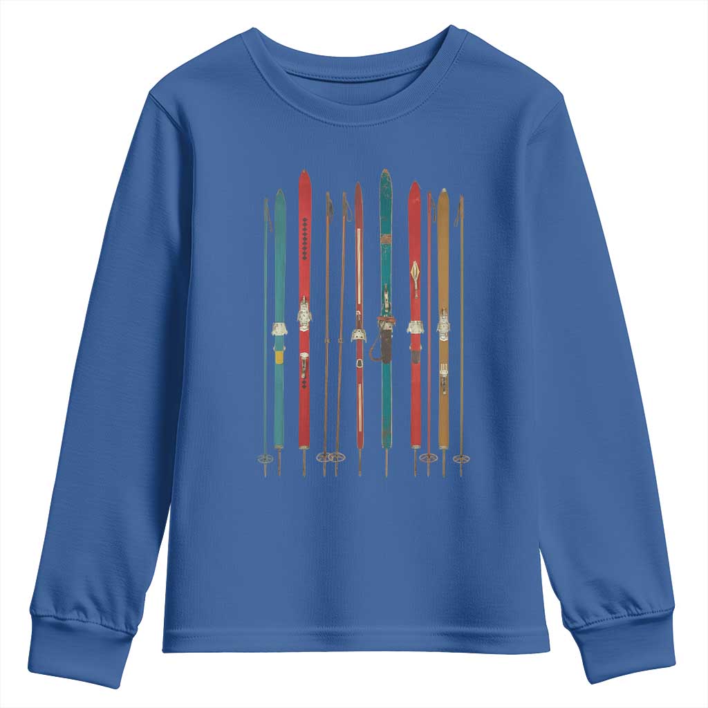 Vintage Skiblades Skiboards Skiing Ski Season Winter Sport Youth Sweatshirt - Wonder Print Shop