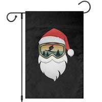 Funny Ski Christmas Winter Sport Skiing Santa Hat Garden Flag - Wonder Print Shop