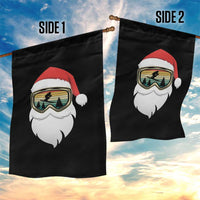 Funny Ski Christmas Winter Sport Skiing Santa Hat Garden Flag - Wonder Print Shop
