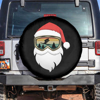 Funny Ski Christmas Winter Sport Skiing Santa Hat Spare Tire Cover - Wonder Print Shop