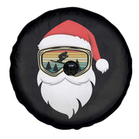 Funny Ski Christmas Winter Sport Skiing Santa Hat Spare Tire Cover - Wonder Print Shop